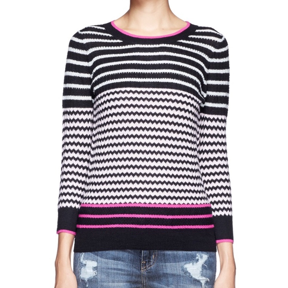 J.Crew | Tippi Sweater in Zig Zag Mixed Stripe